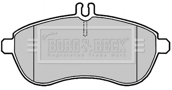 BORG & BECK Комплект тормозных колодок, дисковый тормоз BBP2008